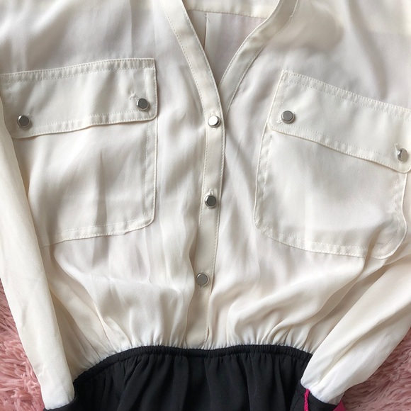 Express dress with fuchsia belt - Picture 4 of 7